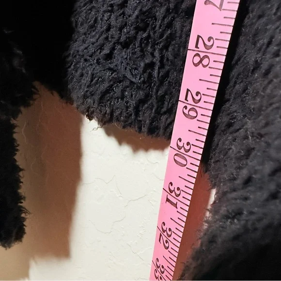 Double Zero Fuzzy Black Cardigan - Picture 6 of 6